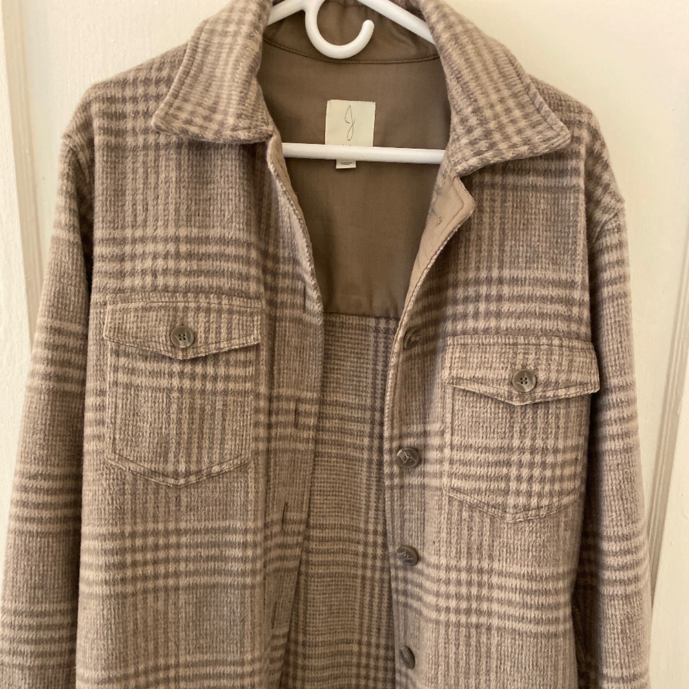 Oversized Tan shacket